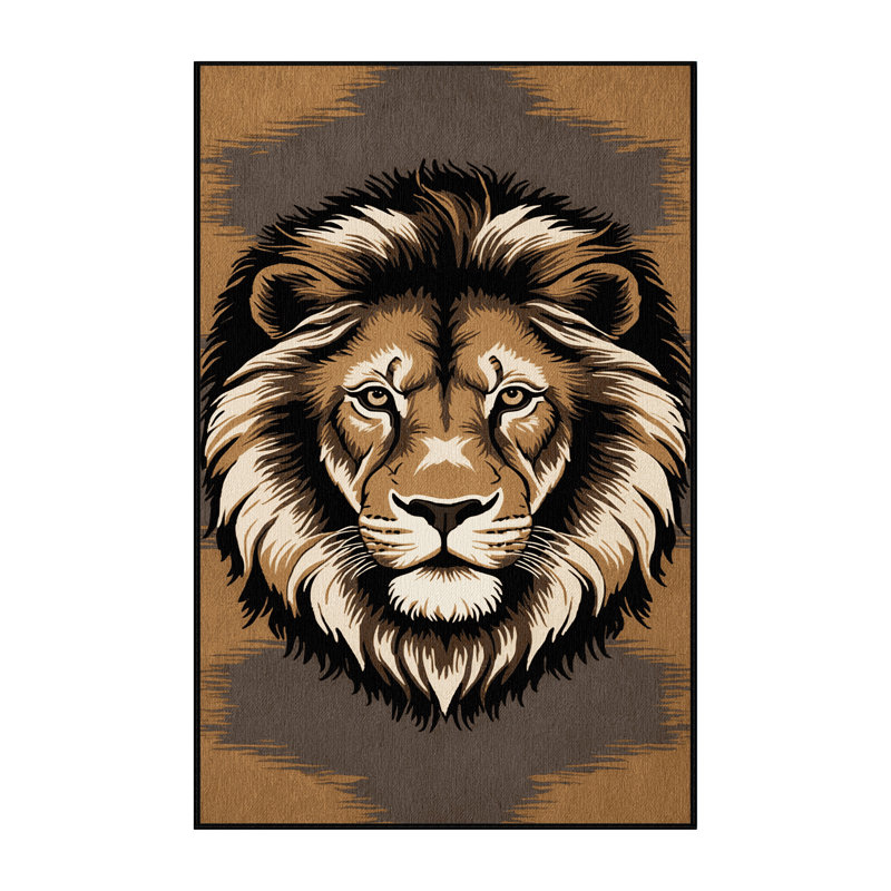  Tapis lavable Bush Big Lion, Rectangulaire 2 pi x 3 pi