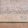 Elise Blue Distressed Medallion Rug – Flat Pile, Washable With Non-Slip Backing