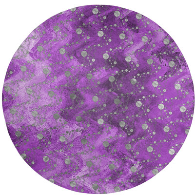 Chenille Polka Dots Indoor Rug