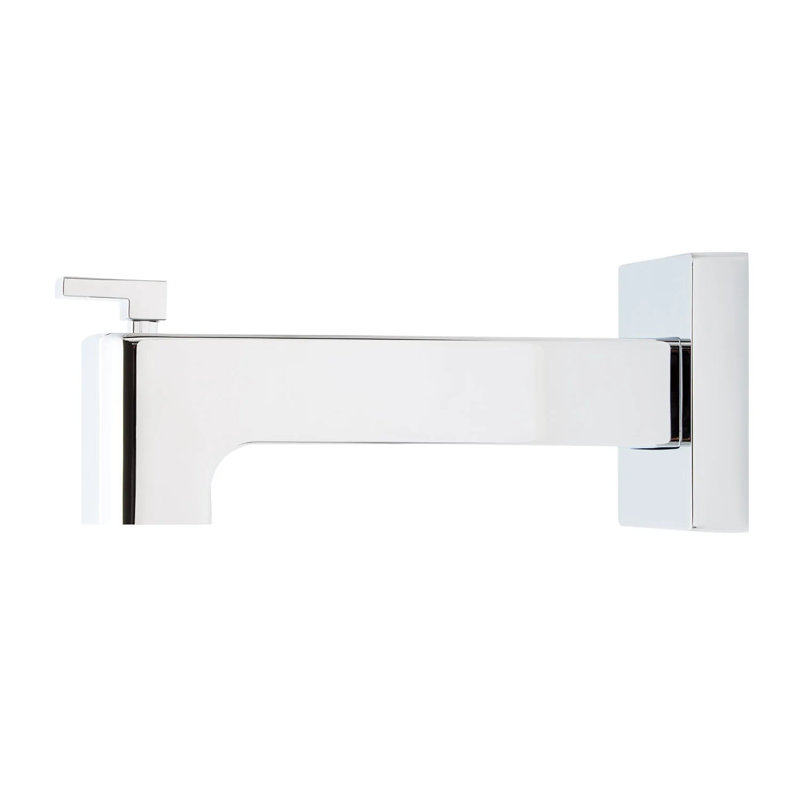Bec de baignoire avec inverseur Signature Hardware Hibiscus, Chrome