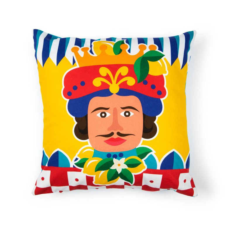 Excelsa cushion Sicilian Rhapsody Living cotton 45x16x45 cm