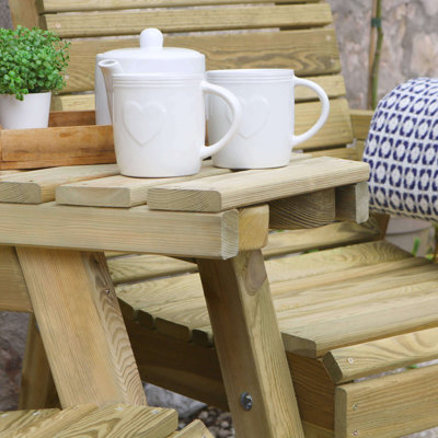 Belvedere Solid Wood Outdoor Bench
