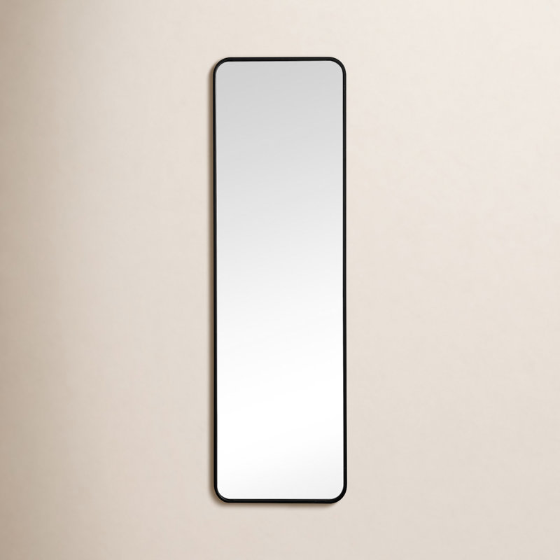 Miroir mural Sabine, Noir, 60 po x 18 po