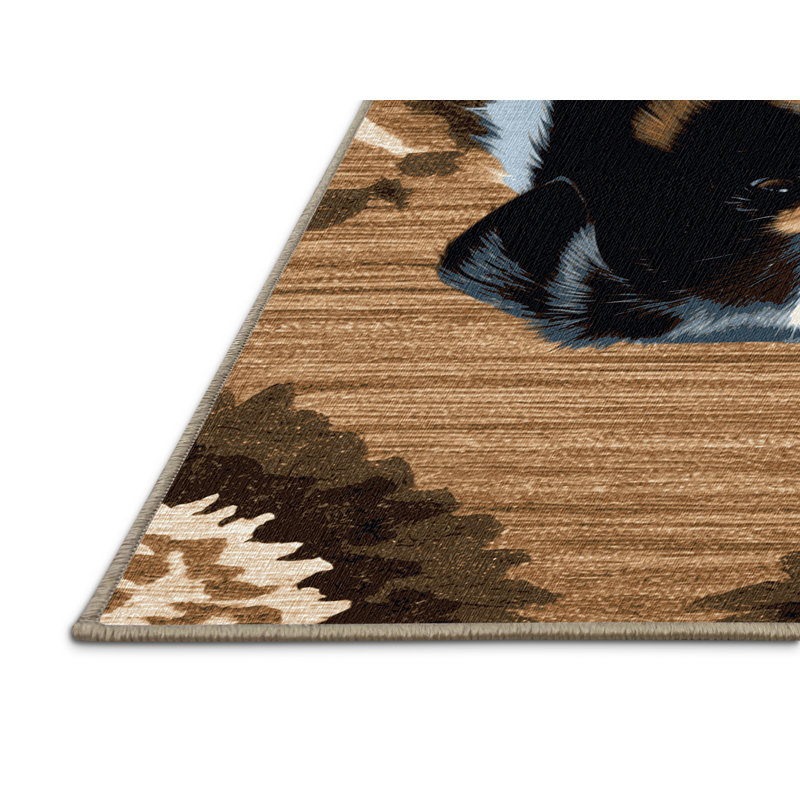  Tapis lavable Karelian Bear Dog Dogs, Rectangle de 5 pi x 8 pi