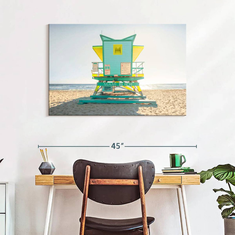 Bright Lifeguard Post, 26" H x 39" W