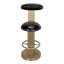 Sedes Swivel Upholstered Stool with Metal Frame-61272599