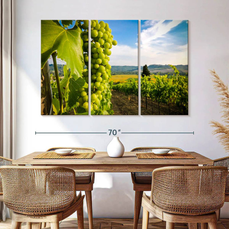 Yarlin Green Grape Vineyard, 42" H x 65" W