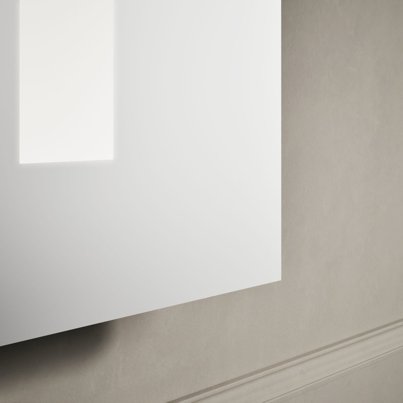 Miroir Verdera avec éclairage, miroir de salle de bain avec éclairage DEL intégré, 33 po x 34 po
