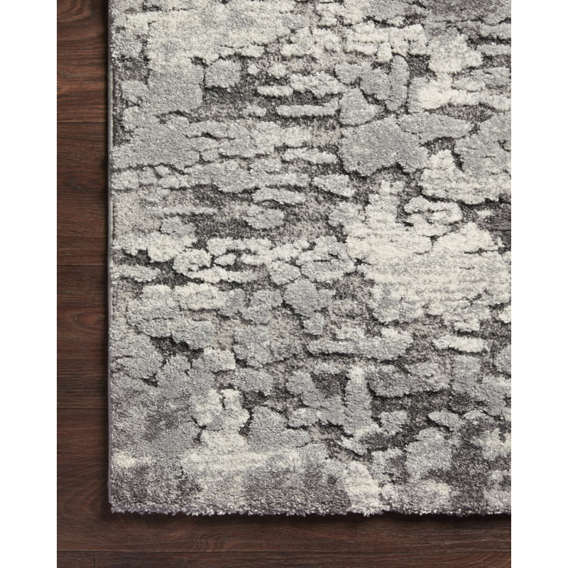 Ballymena Abstract Indoor Rug, Square 1'6" x 1'6"