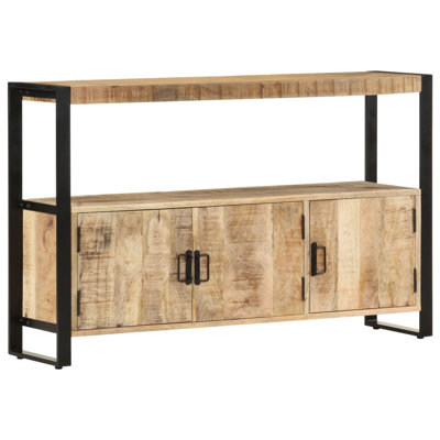 Armoire latérale en bois de manguier massif 47,2 po x 11,8 po x 29,5 po