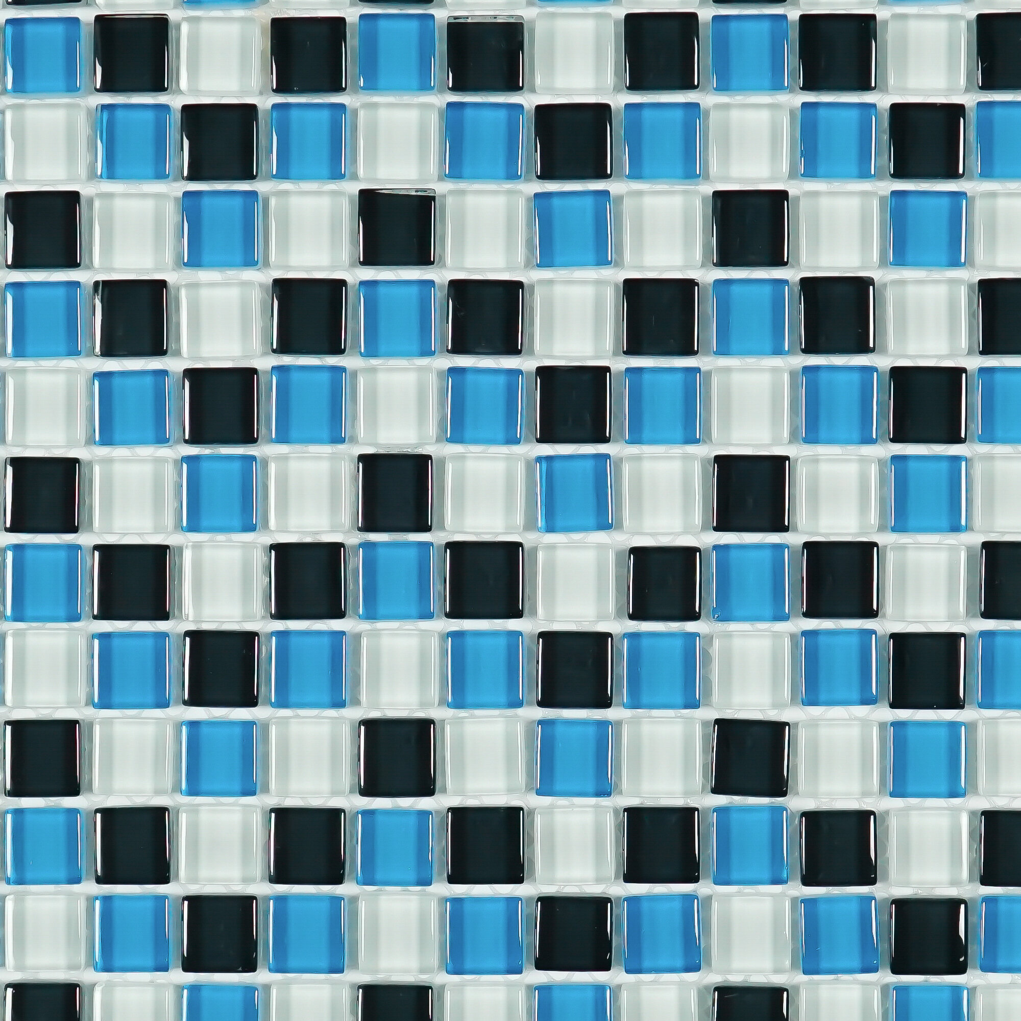 1 x 1 Glass Mosaic Sheet Tile