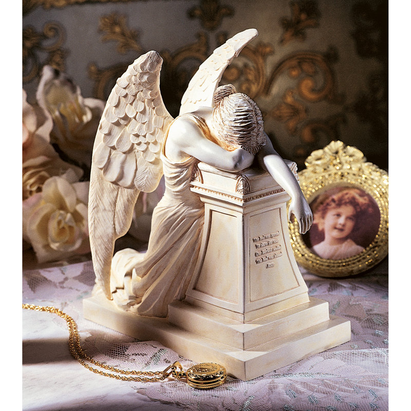 Weeping Angel of Grief Monument Figurine