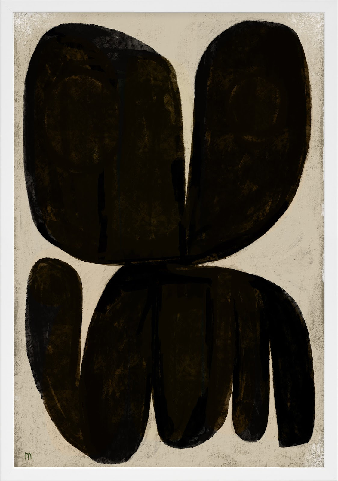 Moth by StudioM, 20" H x 14" W x 1.25" D, White