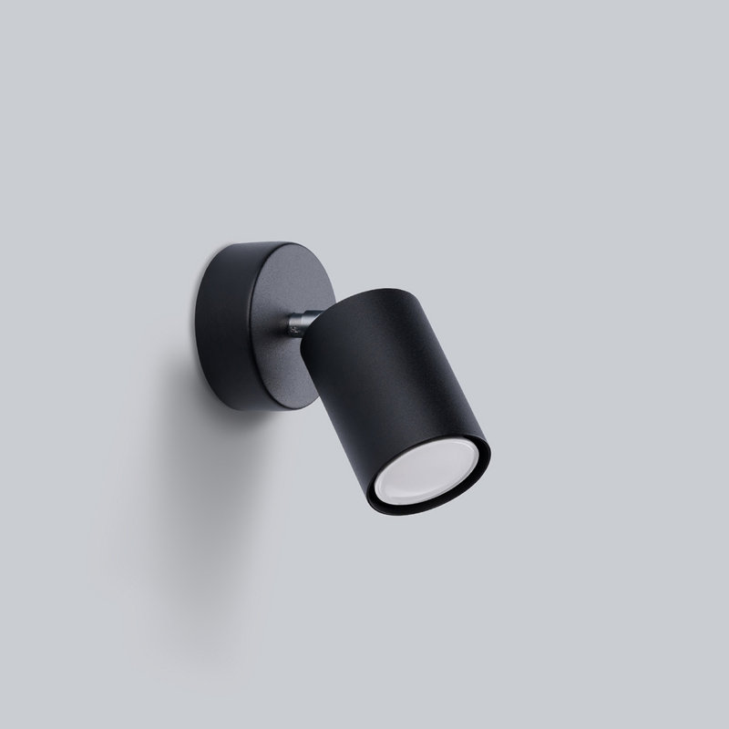 Wall lamp LEMMI 1 white, Black