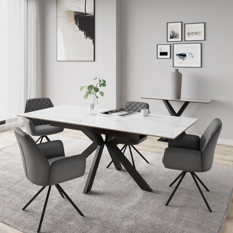 4 - Person Dining Set, Grey
