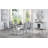 Vasso Rectangular Marble Top Dining Table