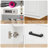 60'' Double Bathroom Vanity with Drawers, Shelf, Outlet, and Engineered Marble Top-2010840384-2010840386