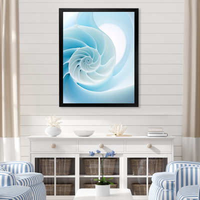 Abîme azur, Nautilus spirale sur toile