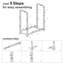 2ft Heavy Duty Firewood Rack Stand, Matte Black Metal Log Holder for Indoor & Outdoor Fireplace