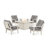 Prairie 5 Piece Multiple Chairs Seating Group with Cushions-88752828-131209905