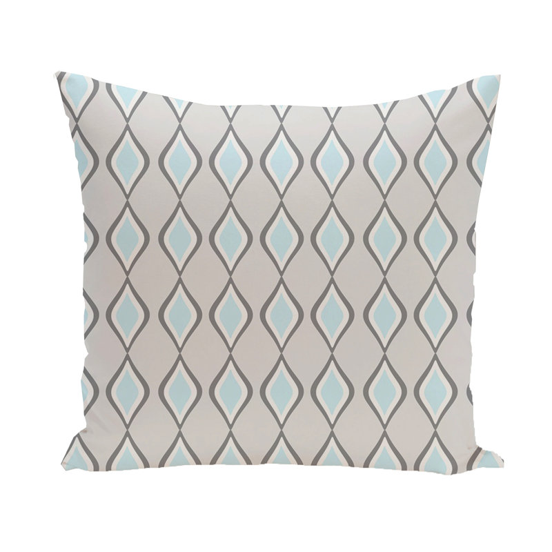 Housse de coussin Carpricorn, H 26 po x l 26 po, Paloma / acier / omar