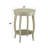 Aberta Antique White Finish Accent Table-387348625