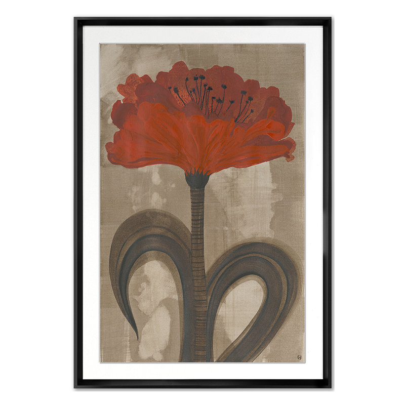 Orange Blossom Print by Morlock, Jody, Black Single Picture Framed, 36'' H x 25'' W