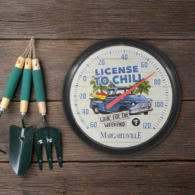 Thermomètre à cadran analogique 13,25 "Margaritaville"