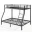 Lit superposé en métal, simple sur un support double pour adultes, adolescents-934799559