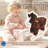 Plush Rocking Horse with Sound Effects, Safe Animal Toddler Ride-On Toy With Handlebars & Safety Belt & Footrests, Indoor/Outdoor Rocker for Kids Ages 1–3