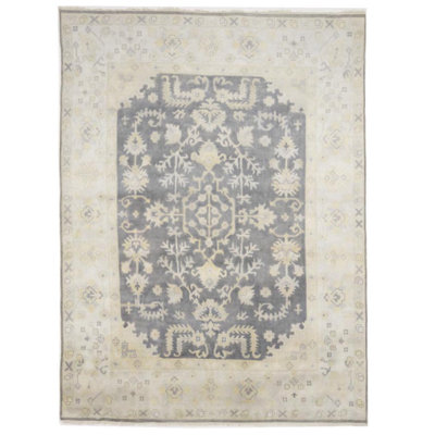 Tapis oriental Oushak Chobi Mute Colors Floral 9 x 12