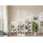 8-Compartment Double-Row Bookcases, Open Back Wooden Storage Bookcase, Thickened Sturdy Display Rack for Living Room Bedroom Home Office, Easy to Assemble-1203366894