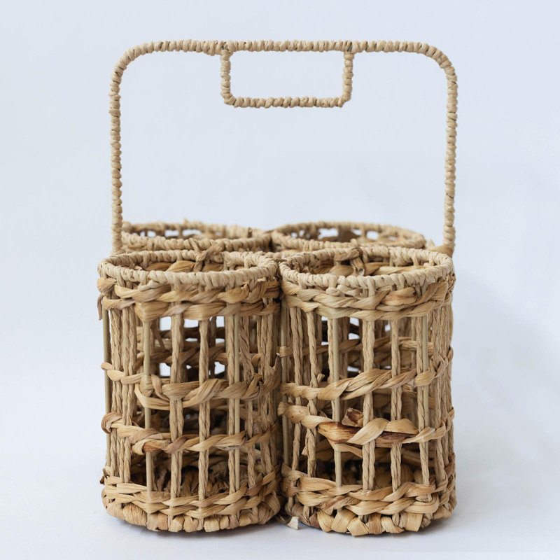 Panier à bouteilles tissé