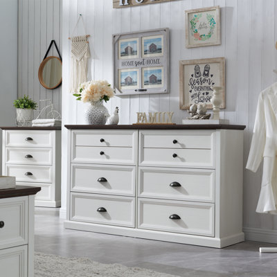 Commode de rangement pour chambre 6 tiroirs Veno