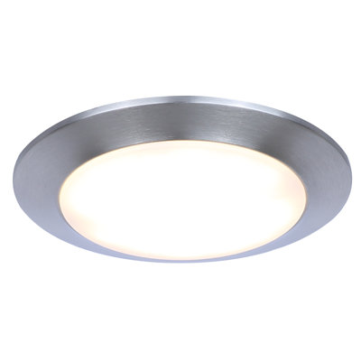 7.28 Inch Brushed Nickel LED Disk Light