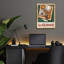 «Game Room V2» par David Carter, art mural en verre acrylique brun, 16 po x 24 po-669404744