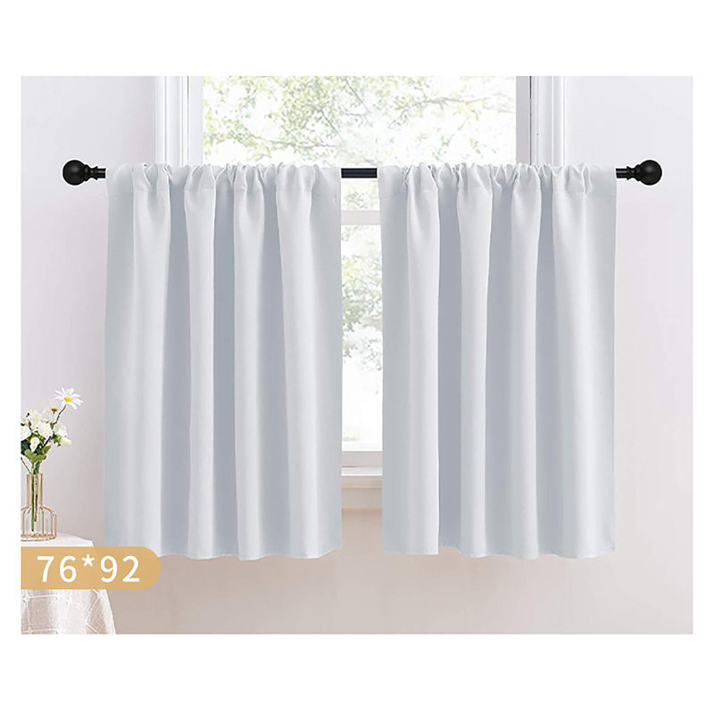 Kbndieu Solid Color Curtains Living Room Bedroom Kitchen Partition Curtains Home Curtains