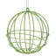 Ornement boule de Noël filaire vert scintillant géométrique 4 po (100 mm)