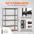 Storage Shelving Unit, 5-Tier Adjustable