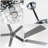 52" Large Chrome Seashell Shade Ceiling Fan w 3 Light