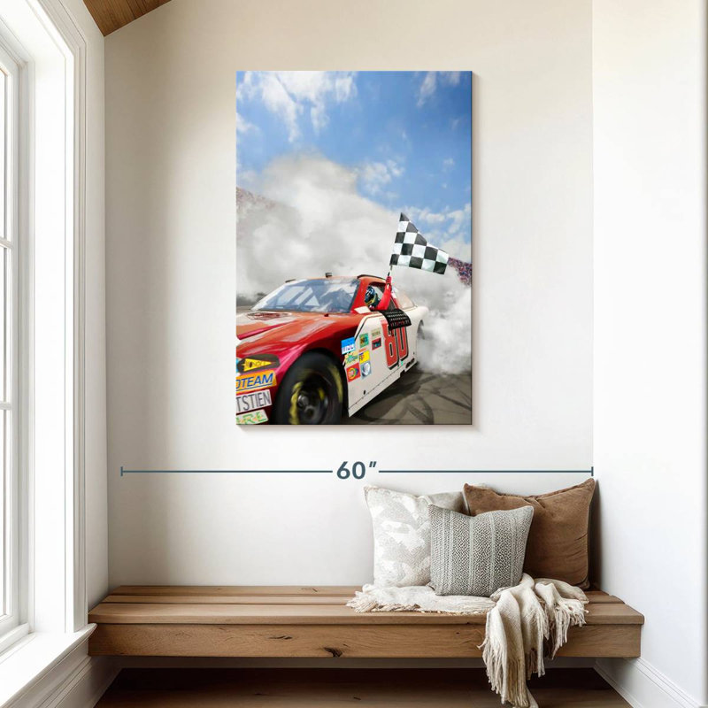 Mehar Nascar Race Car, 45" H x 30" W