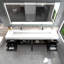 Finition du meuble-lavabo mural simple 84 po Jessica-72495649