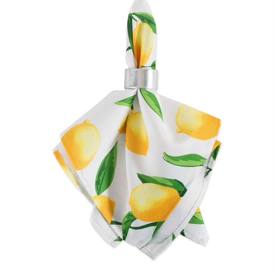 Naama Lemon Printed Outdoor 20" Napkin