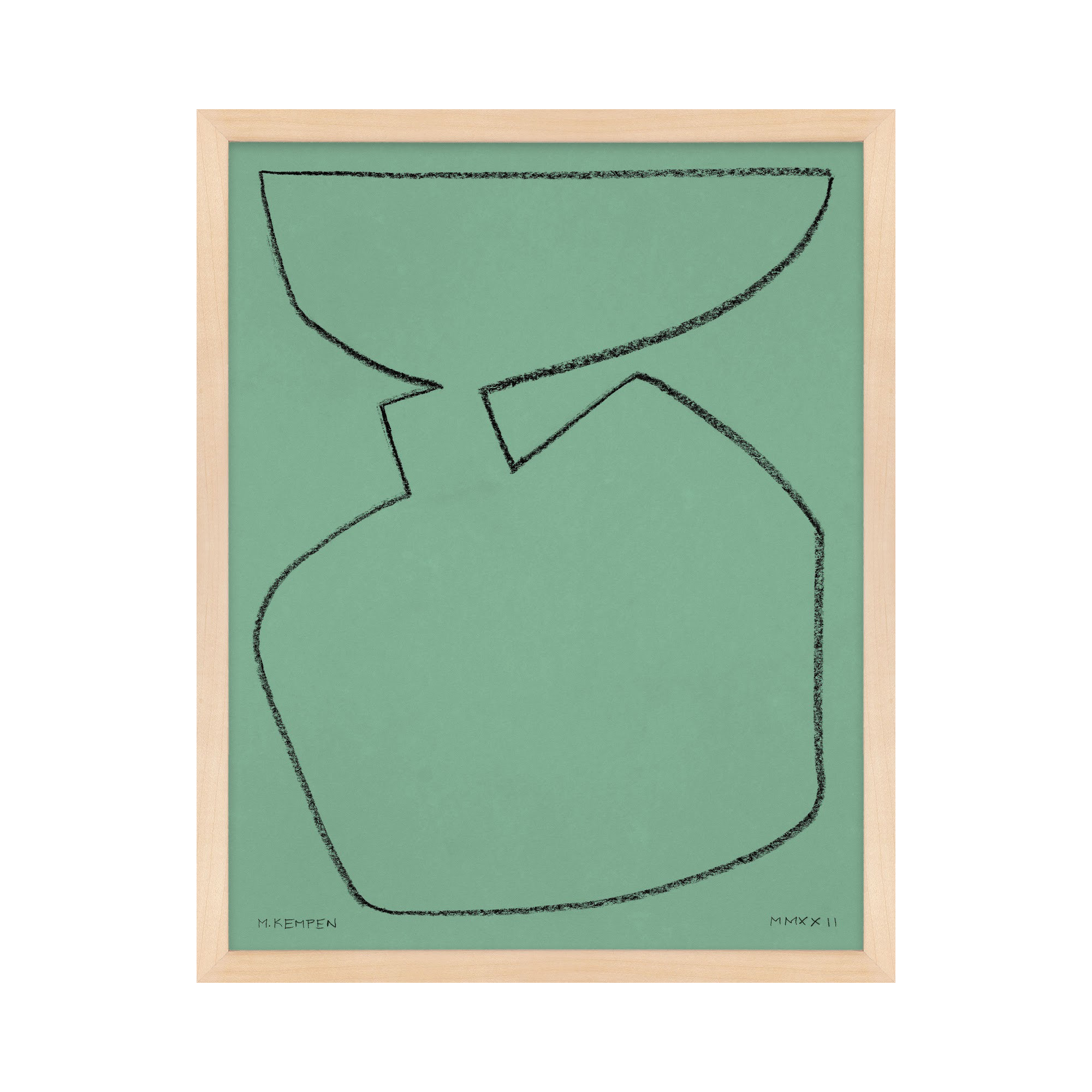 Sage 2 by Michael Kempen, Maple Framed, 16" W x 20" H