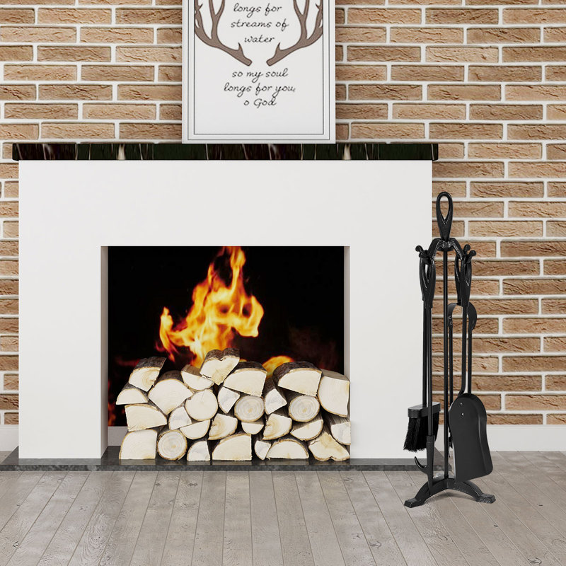 Iron Fireplace Tool Set