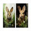 «Bathroom Bunny Bubbles» - ensemble de 2 reproductions d'art sur toile-102572436-102572439