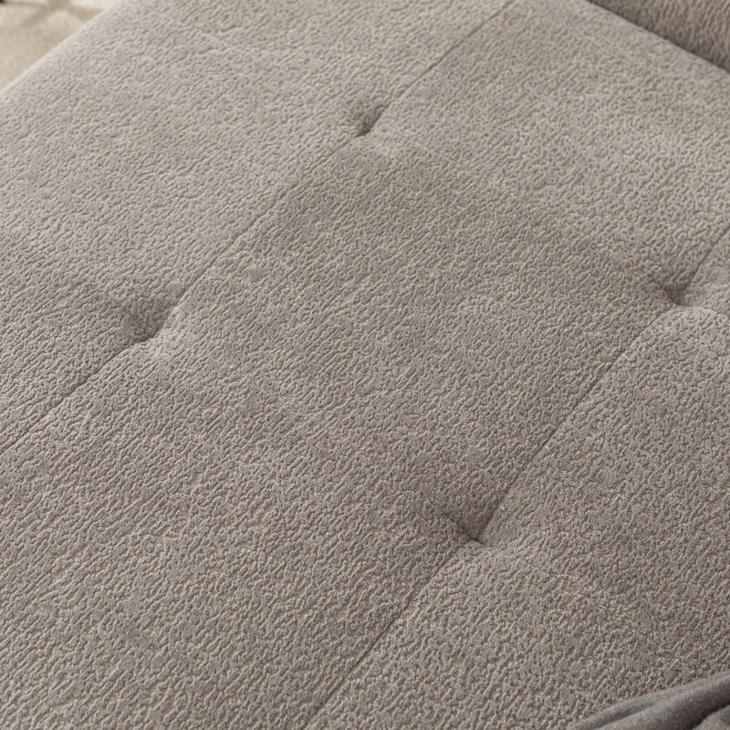 Marnee 39'' Upholstered Convertible Accent Chair Sofa Bed, Gray Polyester