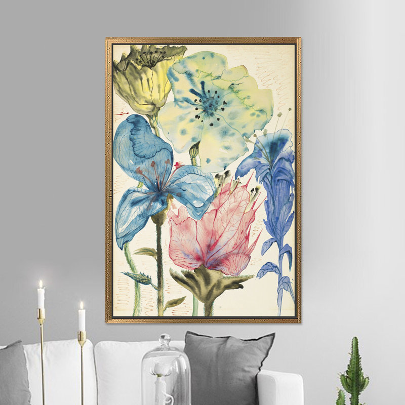 Art sur toile Salvador Dali Flowers, impression de cercle floral abstrait, Hauteur : 102,4 pouces x Largeur : 63,1 pouces