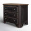 Americana 34" W Three-Drawer Nightstand-98370155