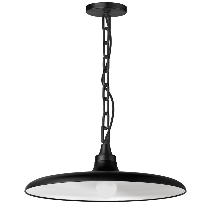 Dillsboro 1 - Light Pendant, 7" H x 18" W x 18" D, Matte Black, Matte Black